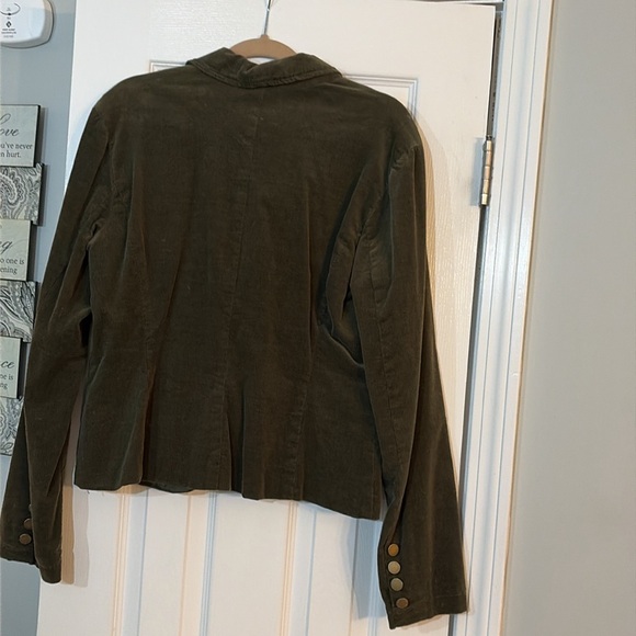 Calvin Klein Women’s Green Corduroy Jacket - Picture 3 of 3